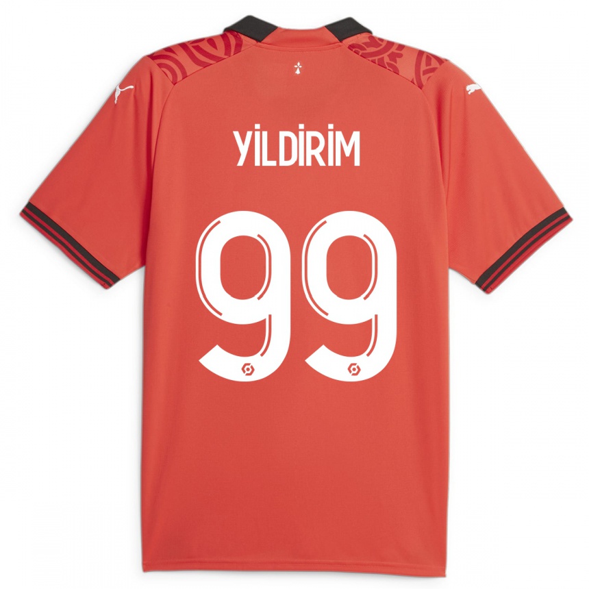 Vaikiškas Bertuğ Yıldırım #99 Raudona Namų Marškinėliai 2023/24 T-Shirt