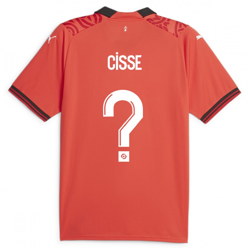 Vaikiškas Djaoui Cissé #0 Raudona Namų Marškinėliai 2023/24 T-Shirt