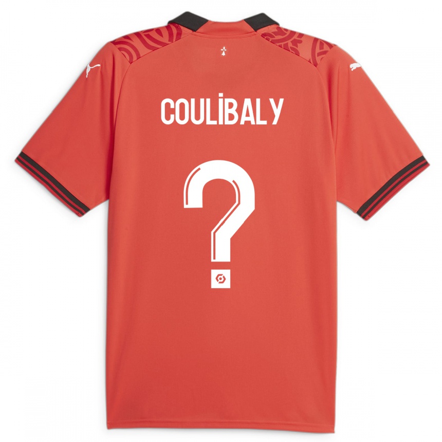 Vaikiškas Joël Coulibaly #0 Raudona Namų Marškinėliai 2023/24 T-Shirt