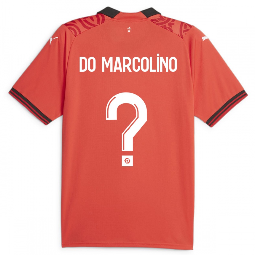 Vaikiškas Arsène Do Marcolino #0 Raudona Namų Marškinėliai 2023/24 T-Shirt