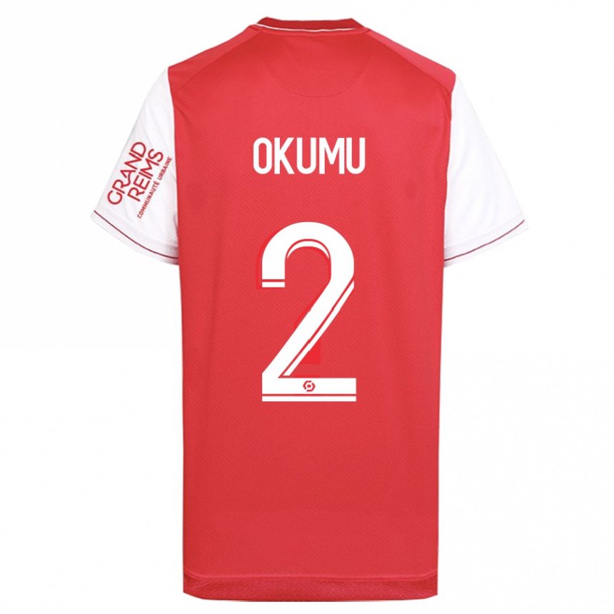 Vaikiškas Joseph Okumu #2 Raudona Namų Marškinėliai 2023/24 T-Shirt