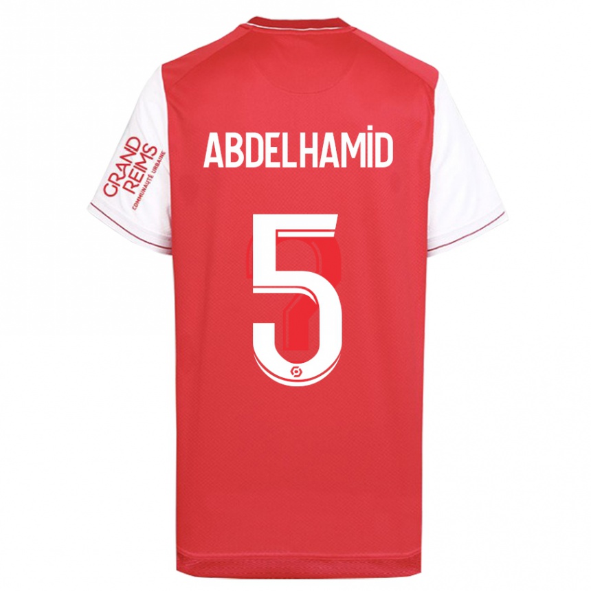 Vaikiškas Yunis Abdelhamid #5 Raudona Namų Marškinėliai 2023/24 T-Shirt