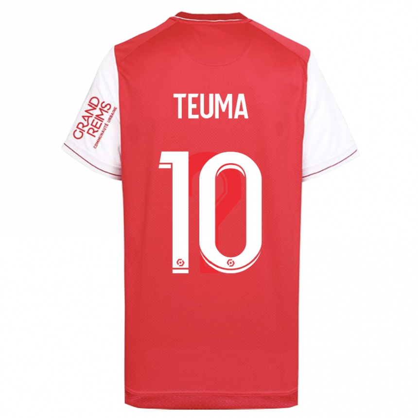 Vaikiškas Teddy Teuma #10 Raudona Namų Marškinėliai 2023/24 T-Shirt