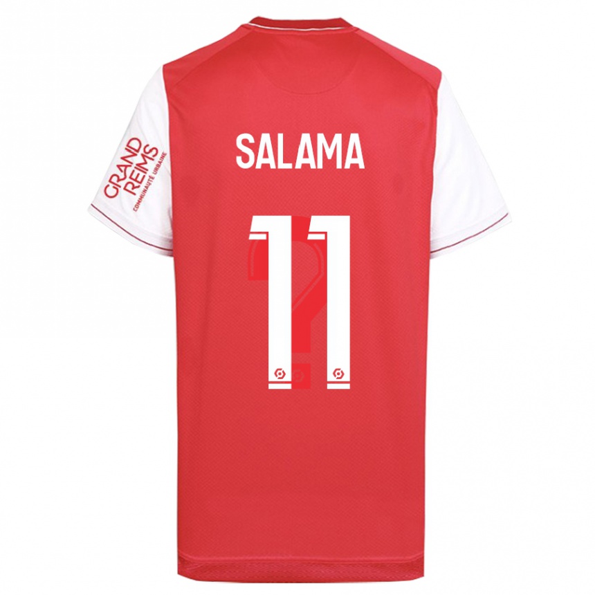 Vaikiškas Amine Salama #11 Raudona Namų Marškinėliai 2023/24 T-Shirt