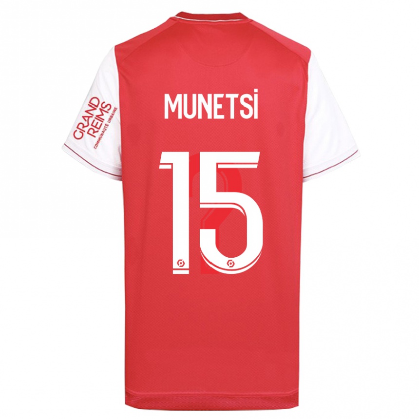 Vaikiškas Marshall Munetsi #15 Raudona Namų Marškinėliai 2023/24 T-Shirt