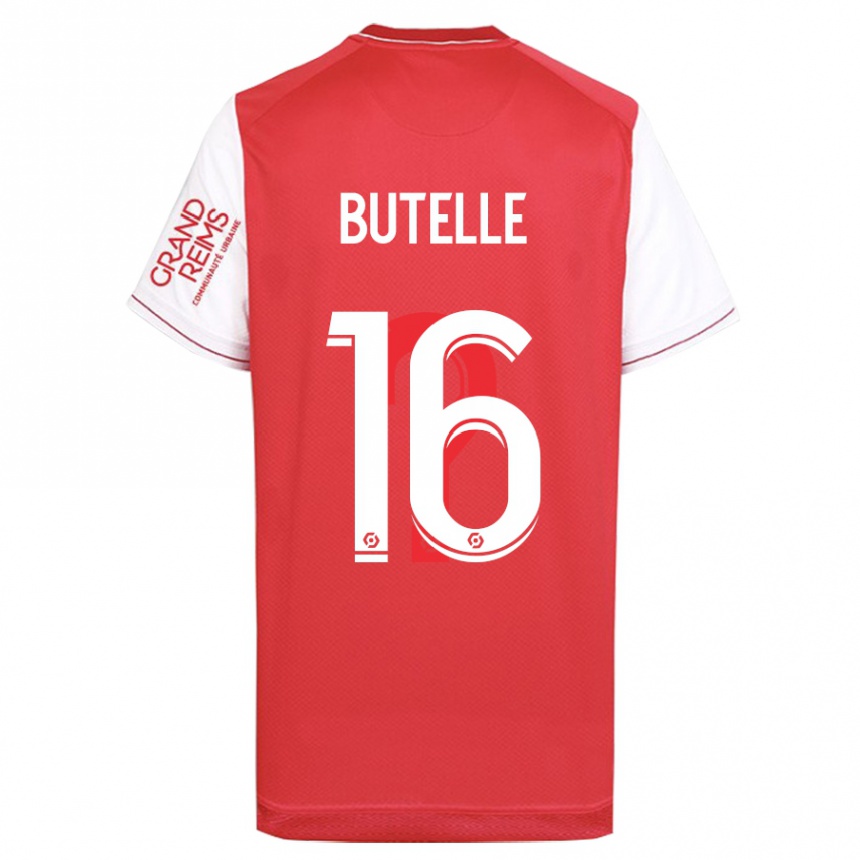 Vaikiškas Ludovic Butelle #16 Raudona Namų Marškinėliai 2023/24 T-Shirt