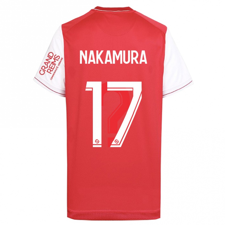 Vaikiškas Keito Nakamura #17 Raudona Namų Marškinėliai 2023/24 T-Shirt