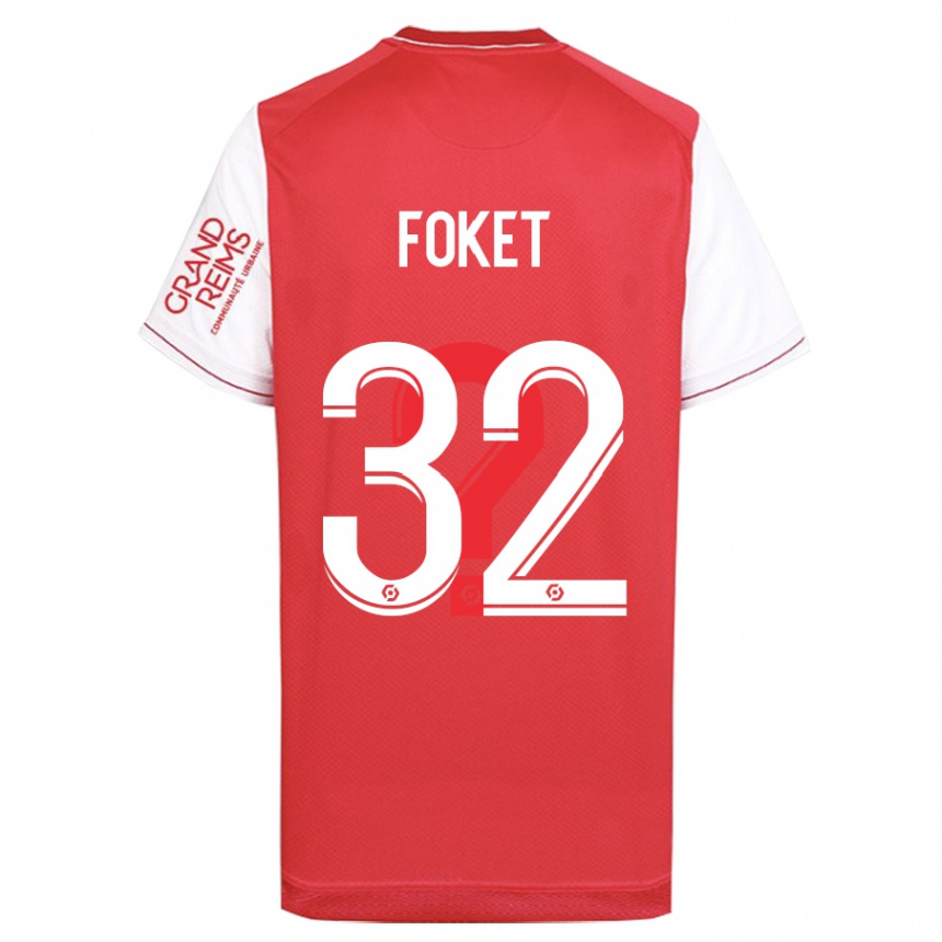 Vaikiškas Thomas Foket #32 Raudona Namų Marškinėliai 2023/24 T-Shirt