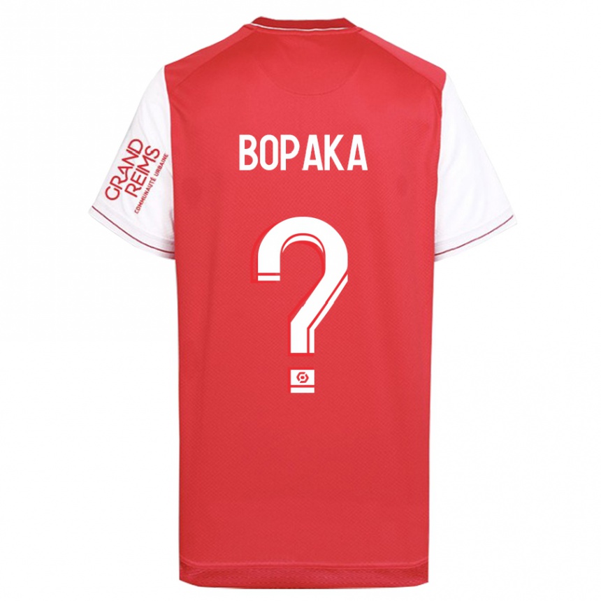 Vaikiškas Yohann Bopaka #0 Raudona Namų Marškinėliai 2023/24 T-Shirt