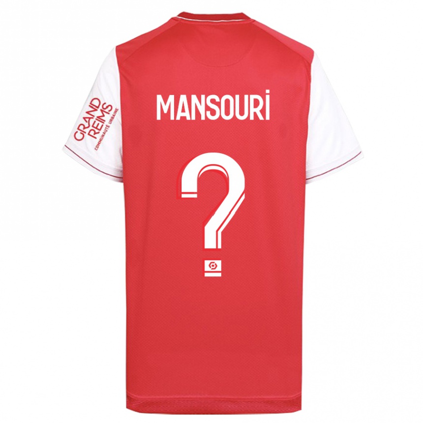 Vaikiškas Keryane Mansouri #0 Raudona Namų Marškinėliai 2023/24 T-Shirt