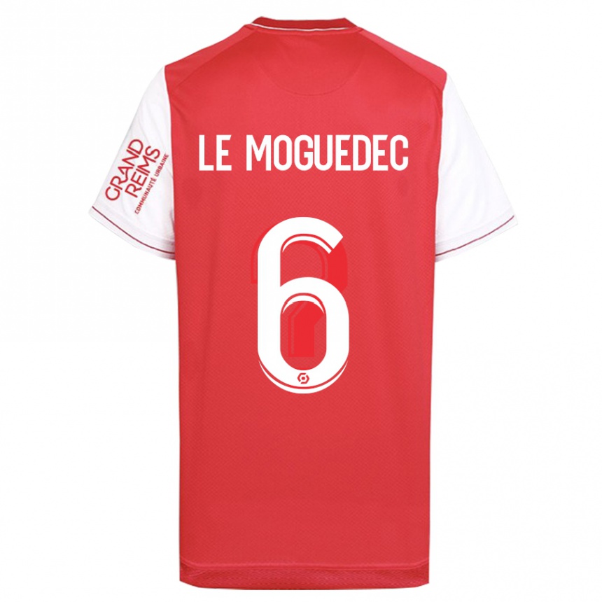 Vaikiškas Anaële Le Moguédec #6 Raudona Namų Marškinėliai 2023/24 T-Shirt