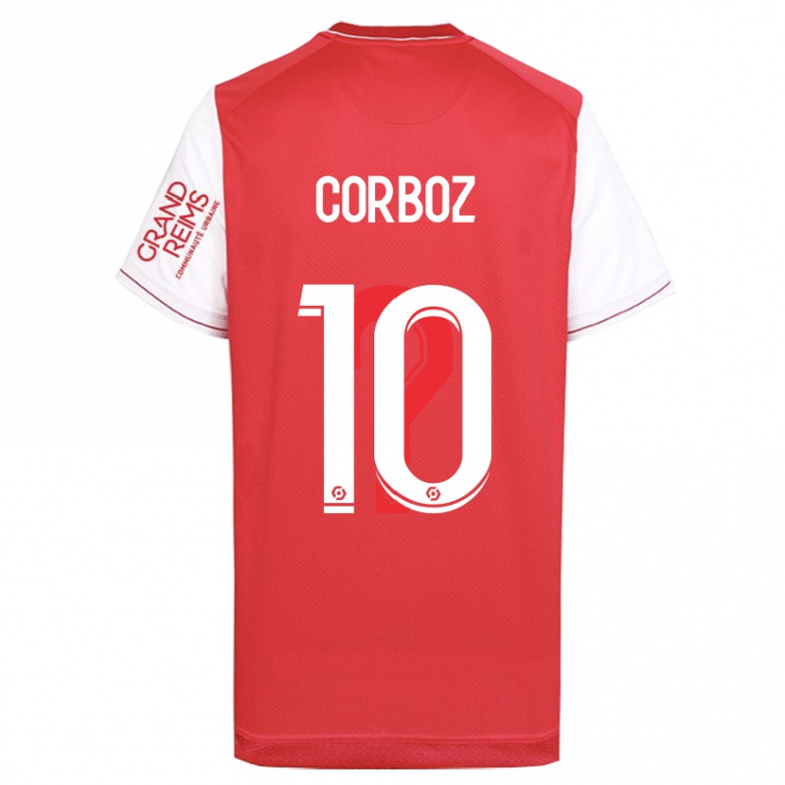 Vaikiškas Rachel Corboz #10 Raudona Namų Marškinėliai 2023/24 T-Shirt