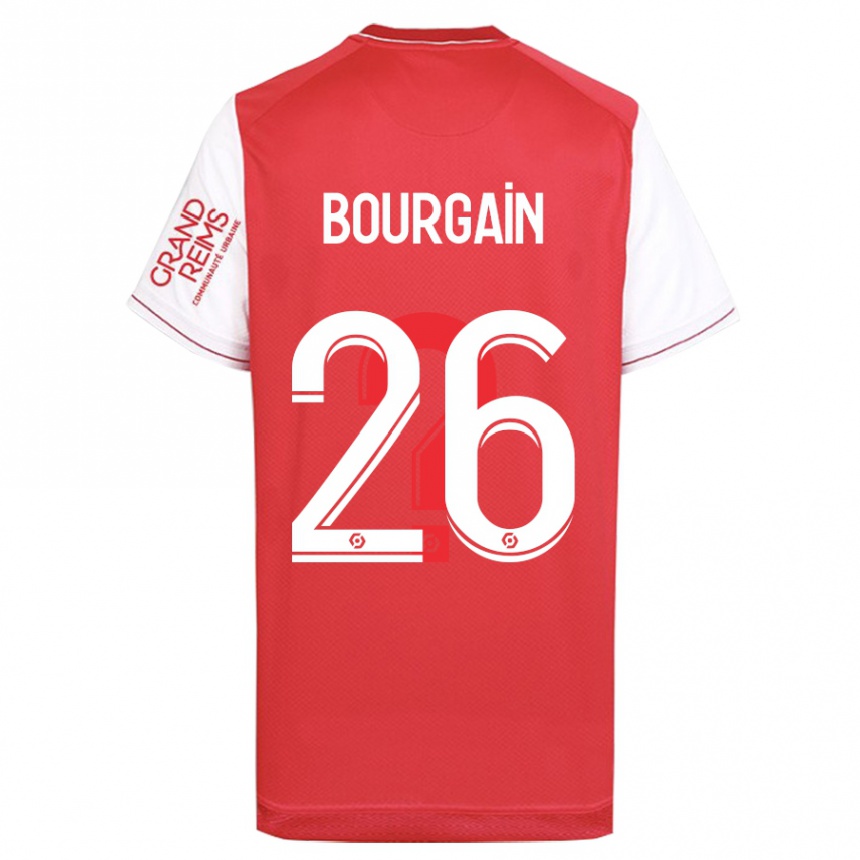 Vaikiškas Lea Bourgain #26 Raudona Namų Marškinėliai 2023/24 T-Shirt