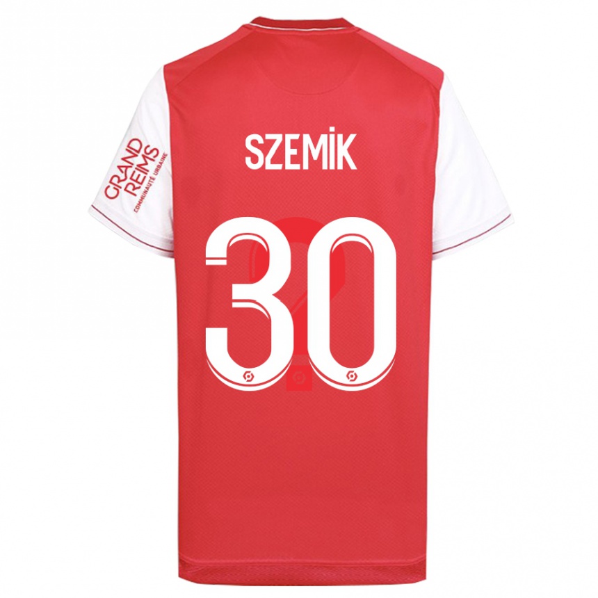 Vaikiškas Kinga Szemik #30 Raudona Namų Marškinėliai 2023/24 T-Shirt