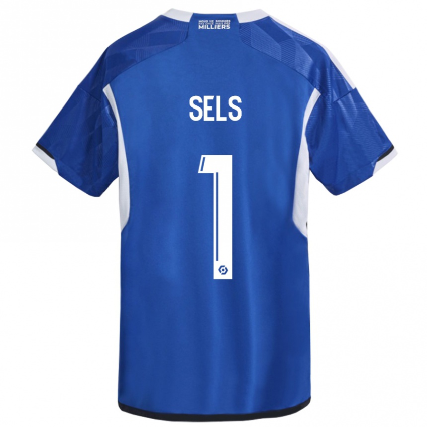 Vaikiškas Matz Sels #1 Mėlyna Namų Marškinėliai 2023/24 T-Shirt