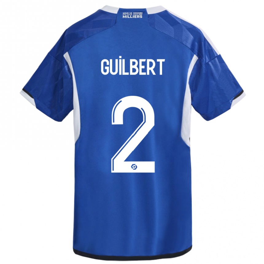 Vaikiškas Frédéric Guilbert #2 Mėlyna Namų Marškinėliai 2023/24 T-Shirt