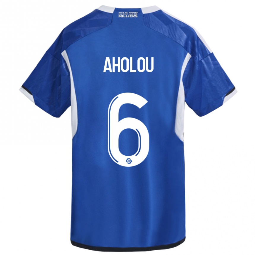 Vaikiškas Jean-Eudes Aholou #6 Mėlyna Namų Marškinėliai 2023/24 T-Shirt