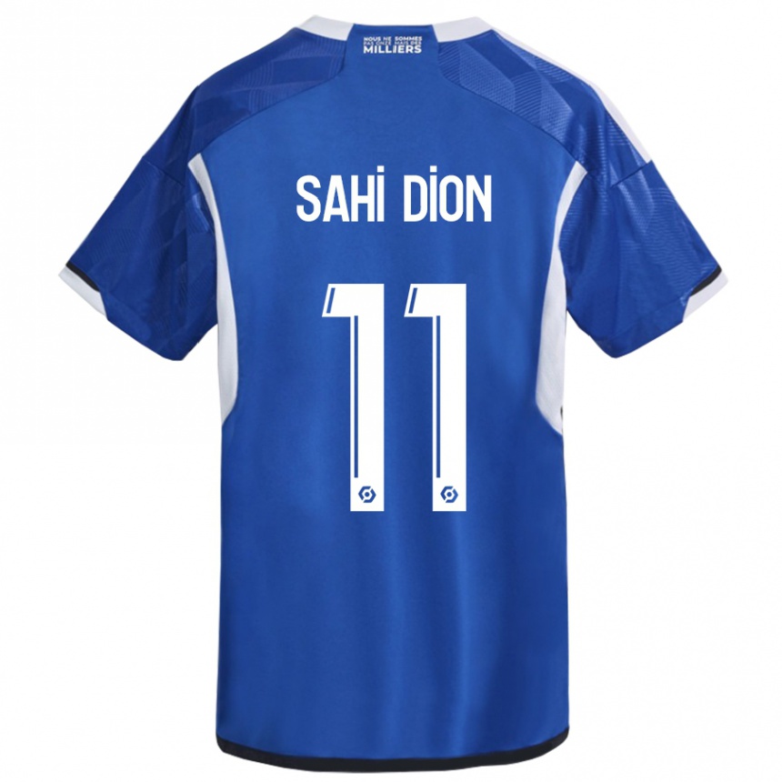 Vaikiškas Moïse Sahi Dion #11 Mėlyna Namų Marškinėliai 2023/24 T-Shirt