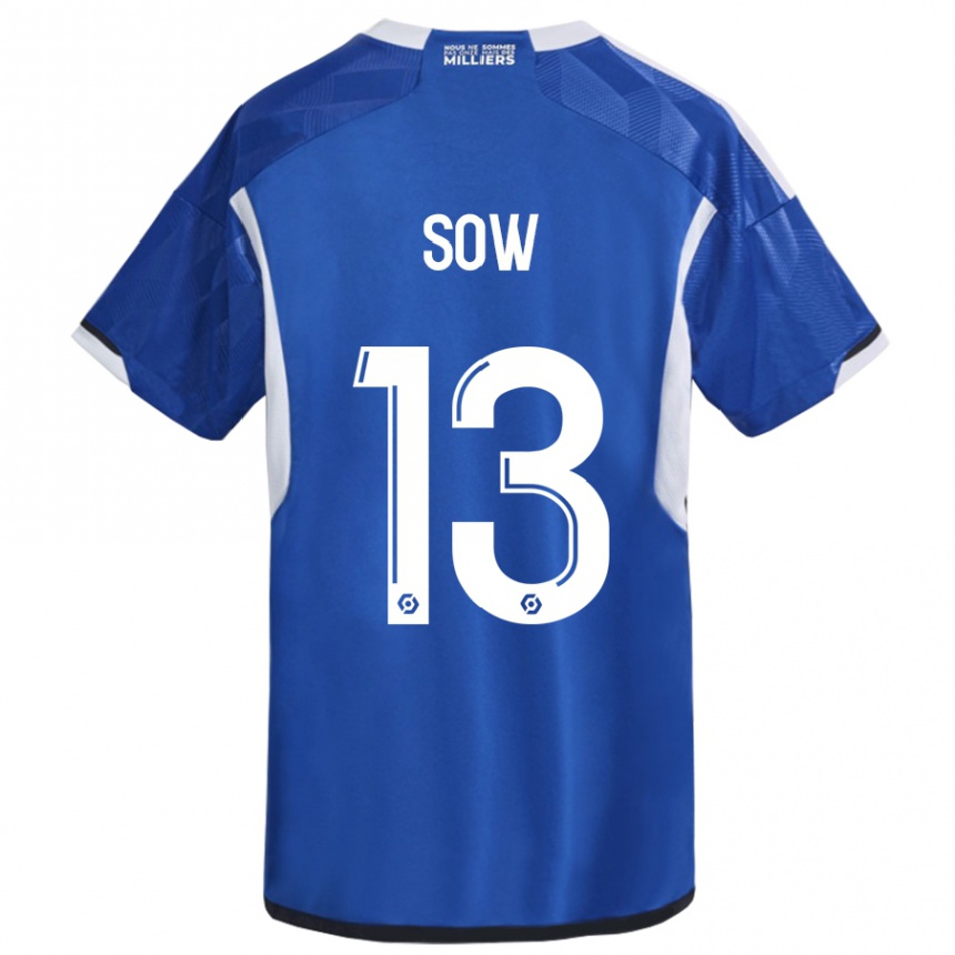 Vaikiškas Saïdou Sow #13 Mėlyna Namų Marškinėliai 2023/24 T-Shirt