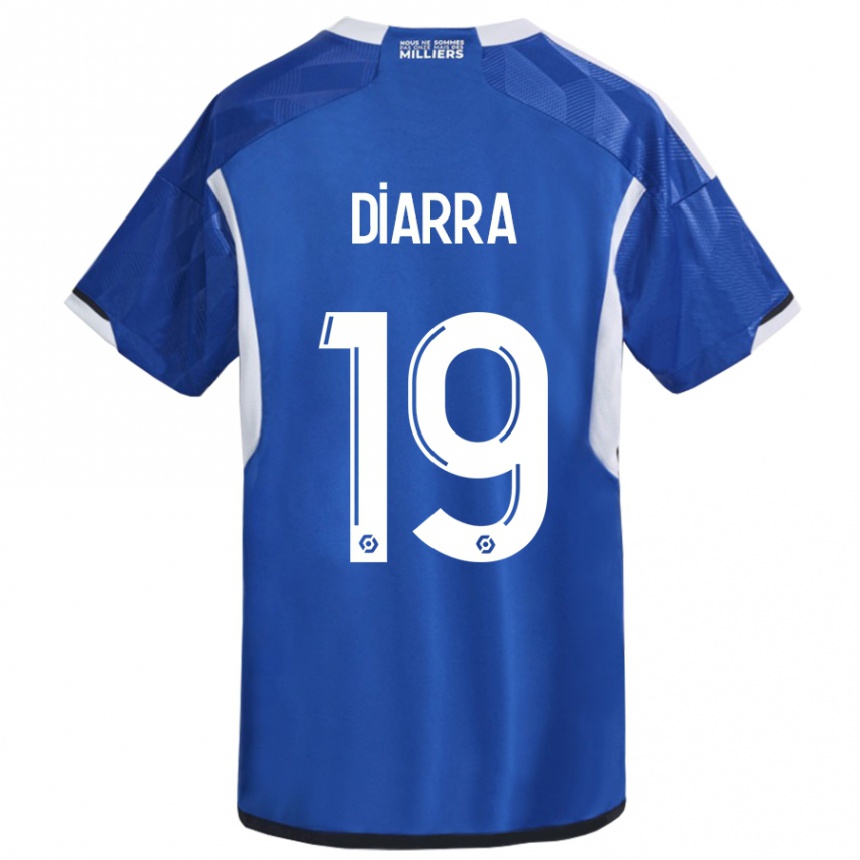 Vaikiškas Habib Diarra #19 Mėlyna Namų Marškinėliai 2023/24 T-Shirt