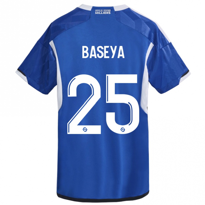 Vaikiškas Steven Baseya #25 Mėlyna Namų Marškinėliai 2023/24 T-Shirt