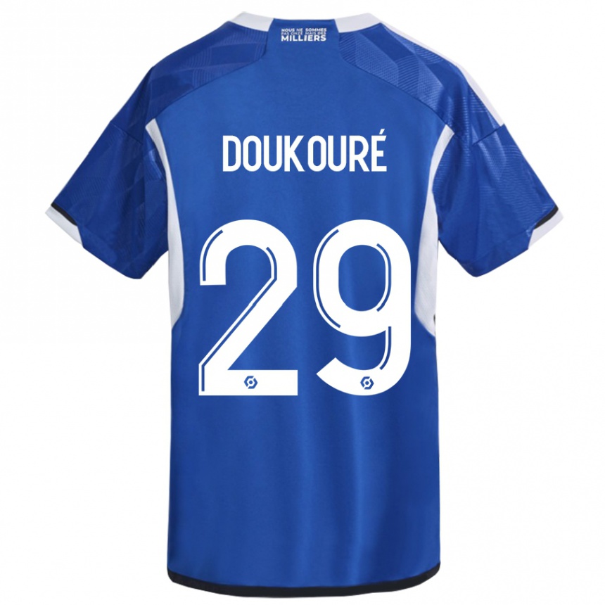 Vaikiškas Ismaël Doukouré #29 Mėlyna Namų Marškinėliai 2023/24 T-Shirt