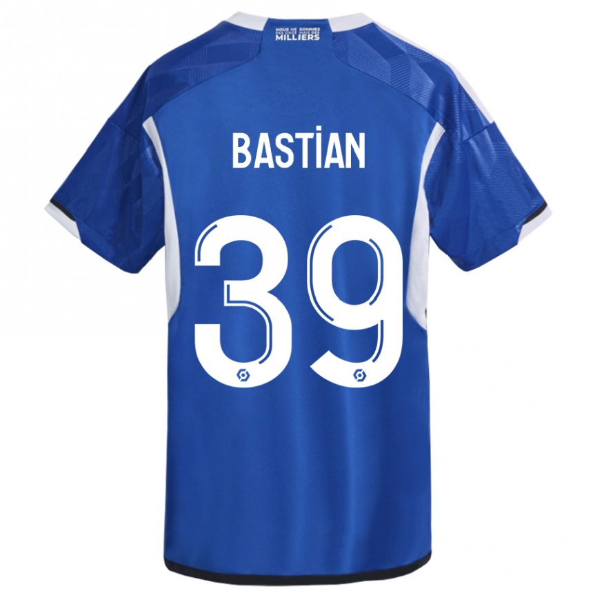 Vaikiškas Maxime Bastian #39 Mėlyna Namų Marškinėliai 2023/24 T-Shirt