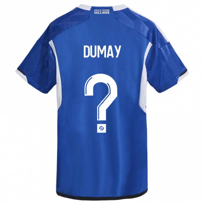 Vaikiškas Yoann Dumay #0 Mėlyna Namų Marškinėliai 2023/24 T-Shirt