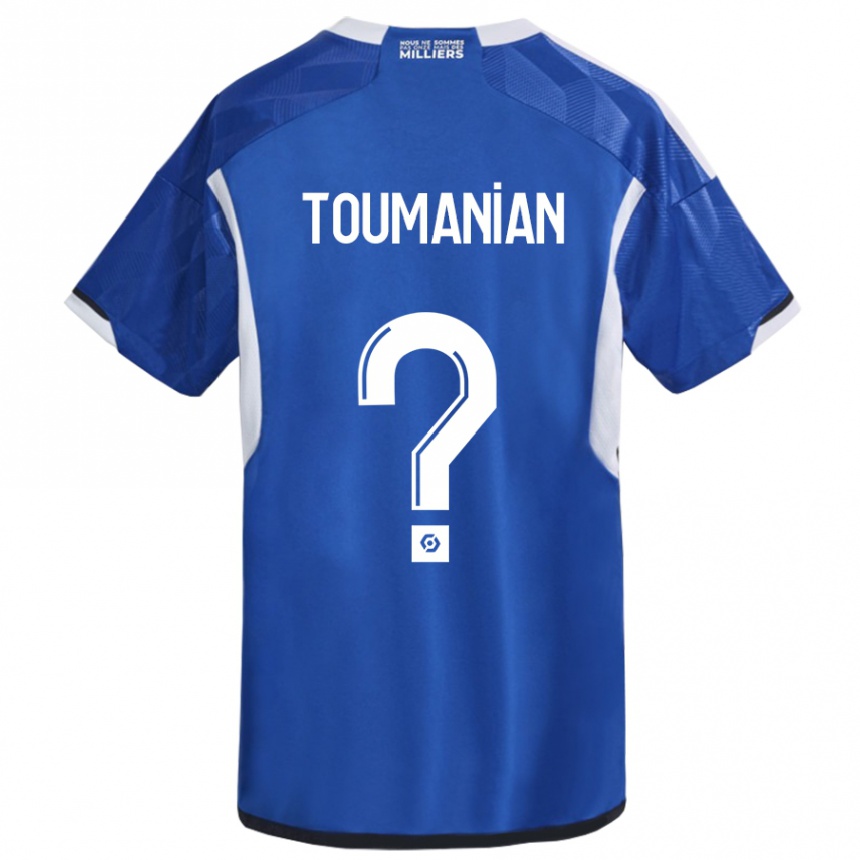 Vaikiškas Anthony Toumanian #0 Mėlyna Namų Marškinėliai 2023/24 T-Shirt