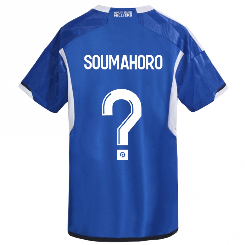 Vaikiškas Mohamed Soumahoro #0 Mėlyna Namų Marškinėliai 2023/24 T-Shirt