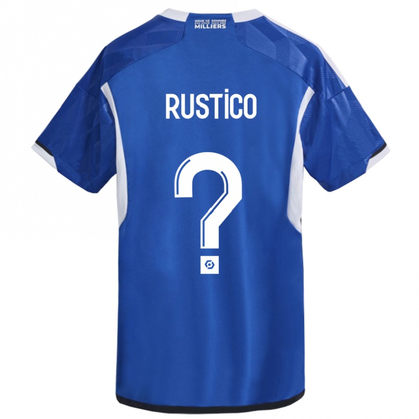 Vaikiškas Dylan Rustico #0 Mėlyna Namų Marškinėliai 2023/24 T-Shirt