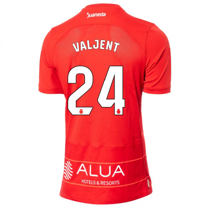 Vaikiškas Martin Valjent #24 Raudona Namų Marškinėliai 2023/24 T-Shirt