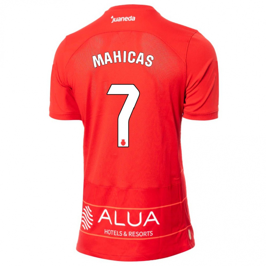 Vaikiškas Julián Mahicas #7 Raudona Namų Marškinėliai 2023/24 T-Shirt