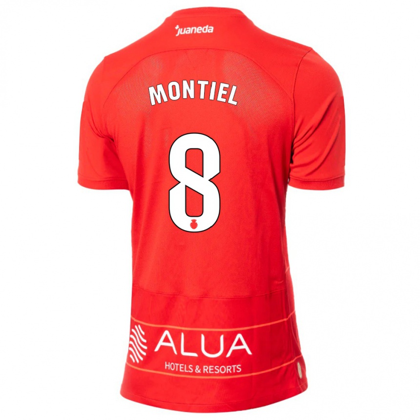 Vaikiškas Luis Montiel #8 Raudona Namų Marškinėliai 2023/24 T-Shirt