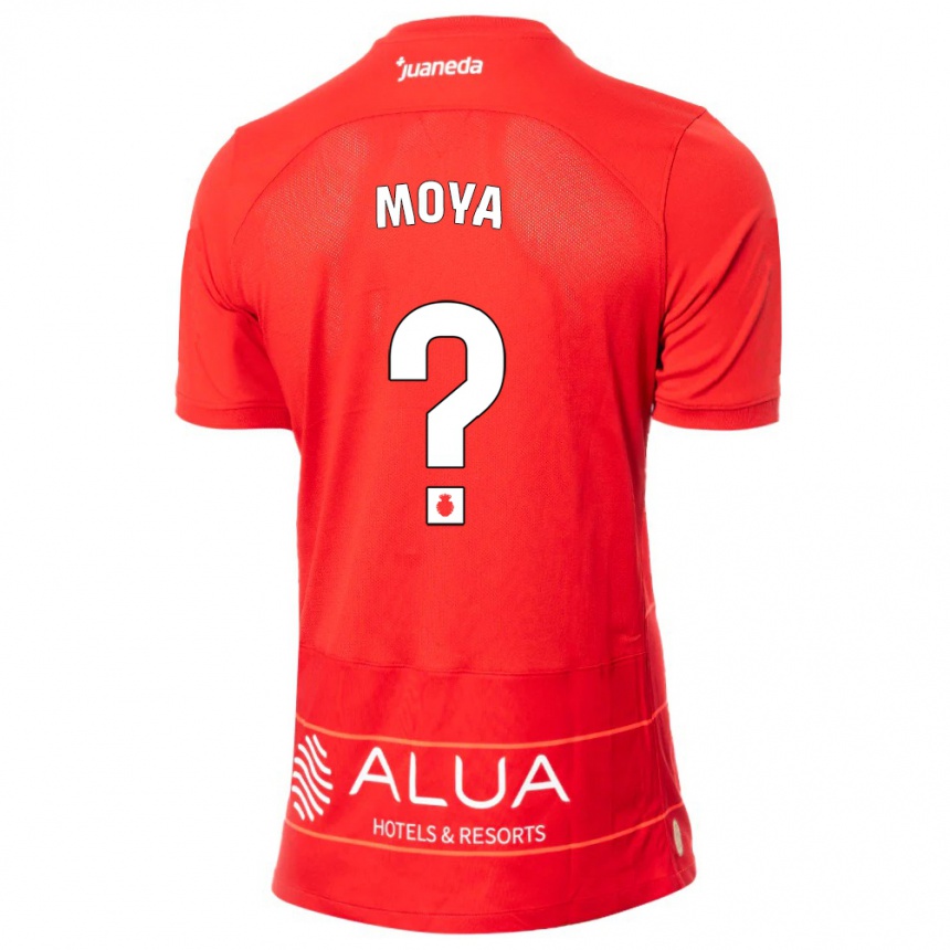 Vaikiškas Pablo Moyá #0 Raudona Namų Marškinėliai 2023/24 T-Shirt