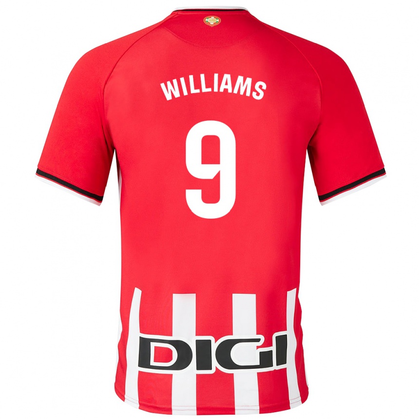 Vaikiškas Iñaki Williams #9 Raudona Namų Marškinėliai 2023/24 T-Shirt