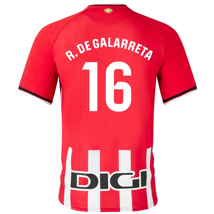 Vaikiškas Iñigo Ruiz De Galarreta #16 Raudona Namų Marškinėliai 2023/24 T-Shirt