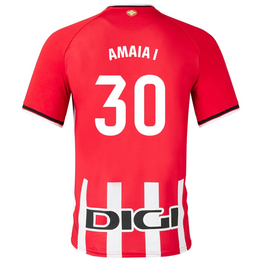 Vaikiškas Amaia Iribarren Arteta #30 Raudona Namų Marškinėliai 2023/24 T-Shirt