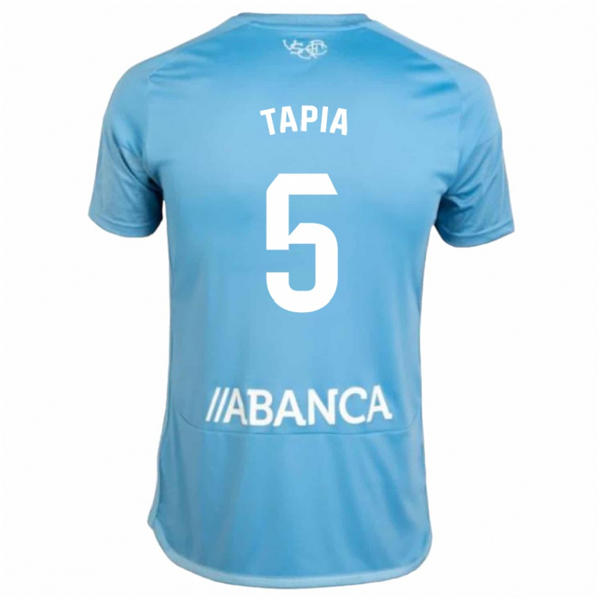 Vaikiškas Renato Tapia #5 Mėlyna Namų Marškinėliai 2023/24 T-Shirt