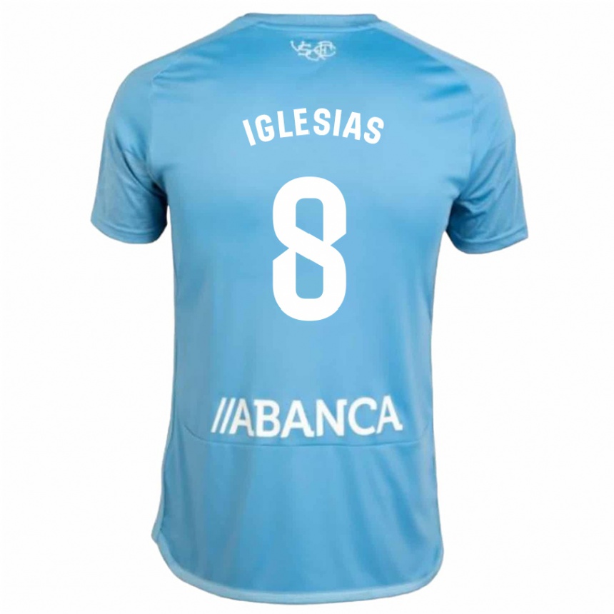 Vaikiškas Bruno Iglesias #8 Mėlyna Namų Marškinėliai 2023/24 T-Shirt