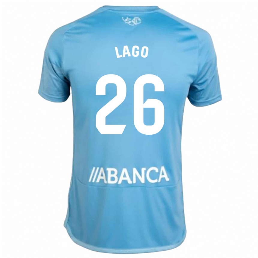 Vaikiškas Yoel Lago #26 Mėlyna Namų Marškinėliai 2023/24 T-Shirt