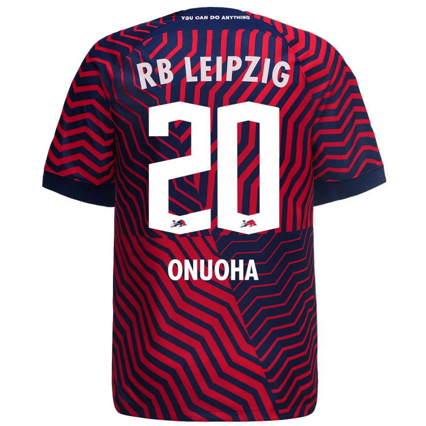 Vaikiškas Chilohem Onuoha #20 Mėlyna Raudona Išvykos Marškinėliai 2023/24 T-Shirt