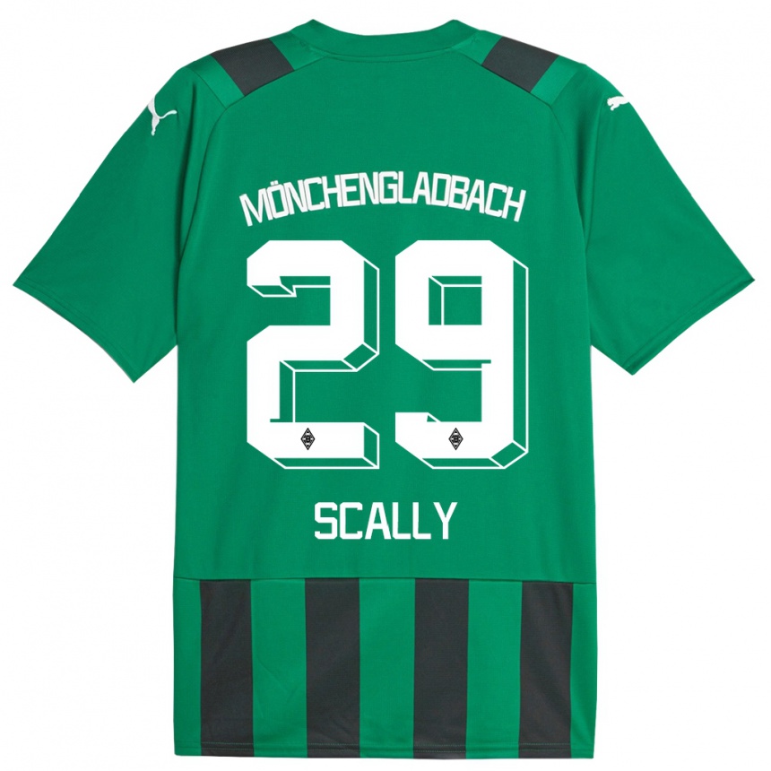 Vaikiškas Joe Scally #29 Juoda Žalia Išvykos Marškinėliai 2023/24 T-Shirt