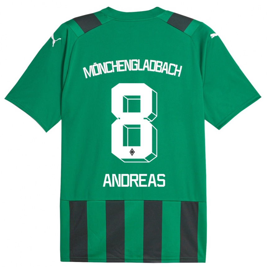 Vaikiškas Noah Andreas #8 Juoda Žalia Išvykos Marškinėliai 2023/24 T-Shirt