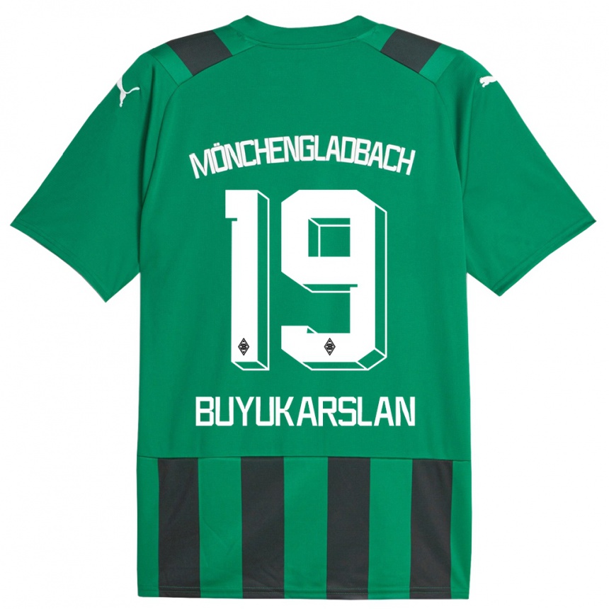 Vaikiškas Oguzcan Büyükarslan #19 Juoda Žalia Išvykos Marškinėliai 2023/24 T-Shirt