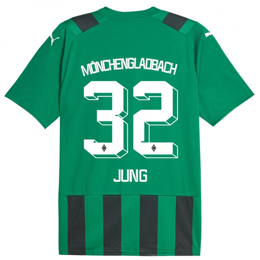 Vaikiškas In-Gyom Jung #32 Juoda Žalia Išvykos Marškinėliai 2023/24 T-Shirt