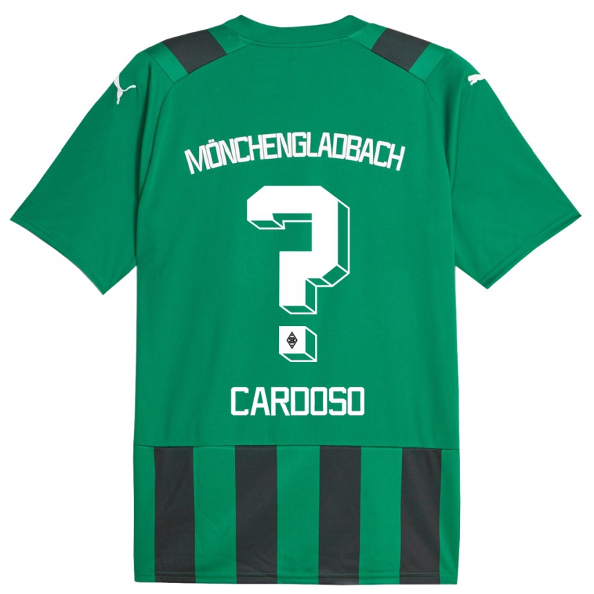 Vaikiškas Tiago Pereira Cardoso #0 Juoda Žalia Išvykos Marškinėliai 2023/24 T-Shirt