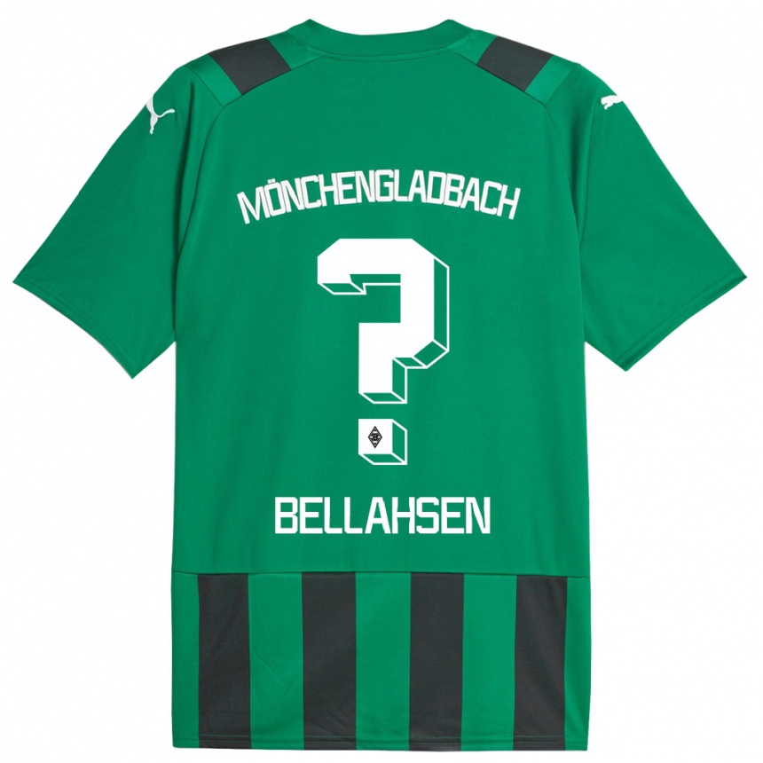 Vaikiškas Joseph Bellahsen #0 Juoda Žalia Išvykos Marškinėliai 2023/24 T-Shirt