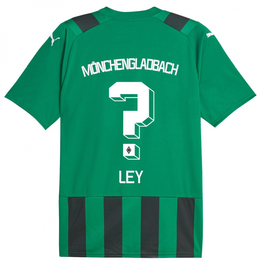 Vaikiškas Marlon Ley #0 Juoda Žalia Išvykos Marškinėliai 2023/24 T-Shirt