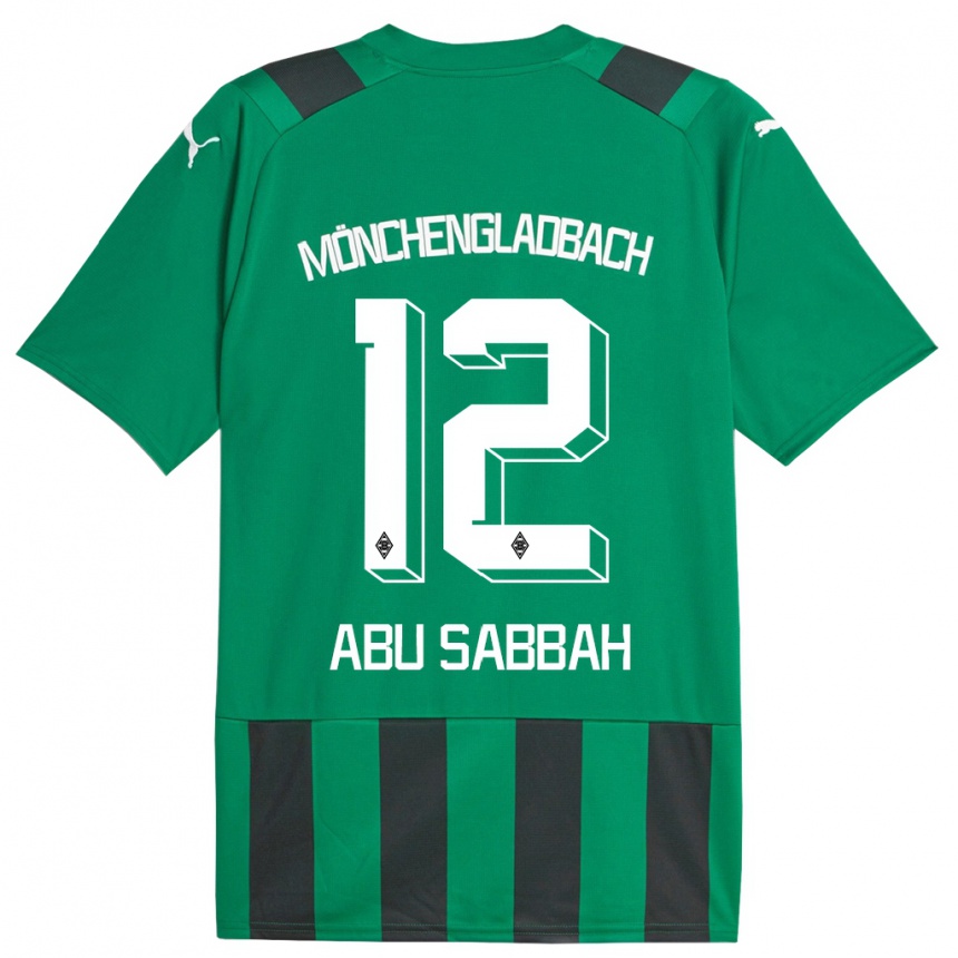 Vaikiškas Sarah Abu Sabbah #12 Juoda Žalia Išvykos Marškinėliai 2023/24 T-Shirt